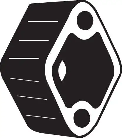 Bandes de caoutchouc, échappement BOSAL 255-475