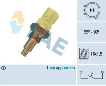 Interrupteur de température, ventilateur de radiateur FAE 36410