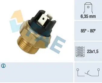 Interrupteur de température, ventilateur de radiateur FAE 37390