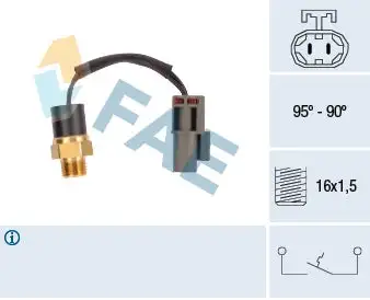 Interrupteur de température, ventilateur de radiateur FAE 37530