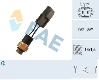 Interrupteur de température, ventilateur de radiateur FAE 37550