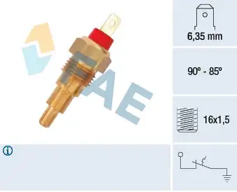 Interrupteur de température, ventilateur de radiateur FAE 37620