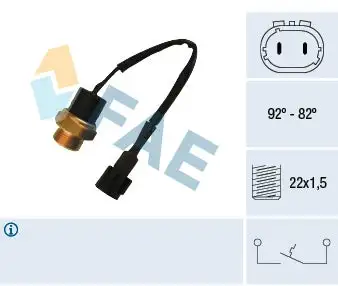 Interrupteur de température, ventilateur de radiateur FAE 37670