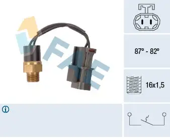 Interrupteur de température, ventilateur de radiateur FAE 37760