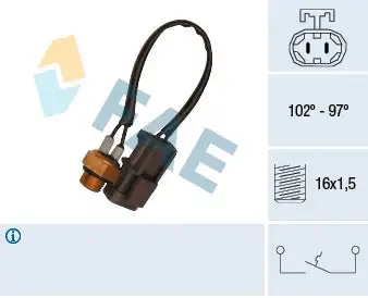 Interrupteur de température, ventilateur de radiateur FAE 37770