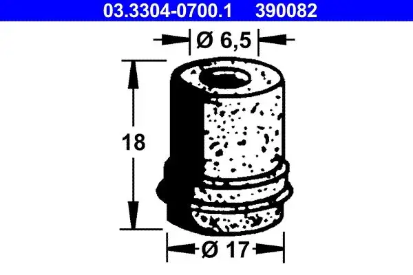 Bouchon, filtre déshydratant du liquide de frein ATE 03.3304-0700.1