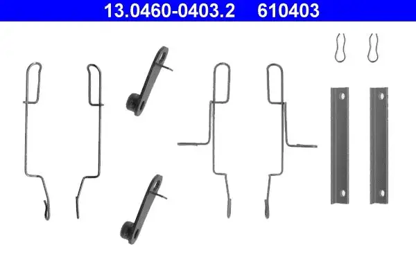 Kit d'accessoires, plaquette de frein à disque ATE 13.0460-0403.2