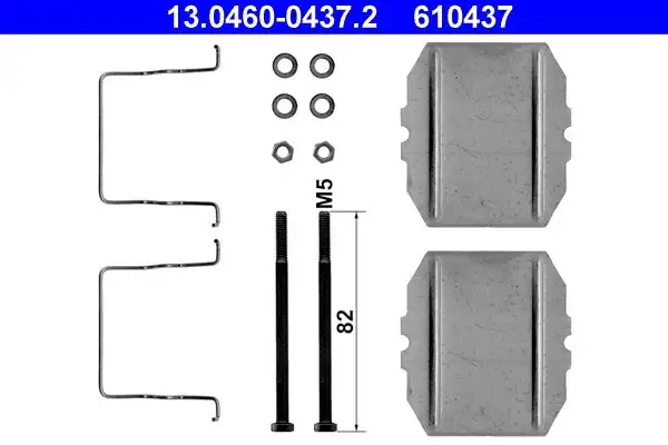 Kit d'accessoires, plaquette de frein à disque ATE 13.0460-0437.2