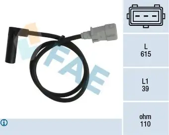 Capteur d'angle, vilebrequin FAE 79153
