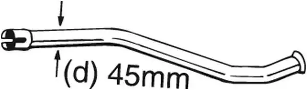 Tube de réparation, catalyseur BOSAL 889-143