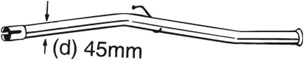 Tube de réparation, catalyseur BOSAL 889-165