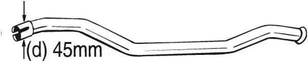 Tube de réparation, catalyseur BOSAL 889-169
