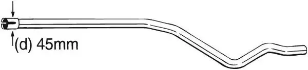 Tube de réparation, catalyseur BOSAL 889-461