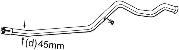 Tube de réparation, catalyseur BOSAL 889-497