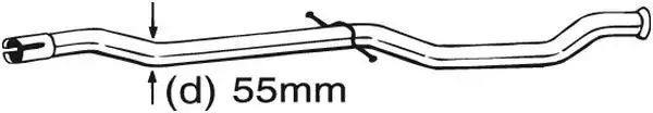 Tube de réparation, catalyseur BOSAL 889-545