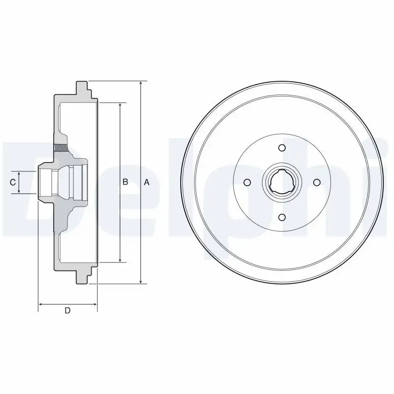 Tambour de frein DELPHI BF320