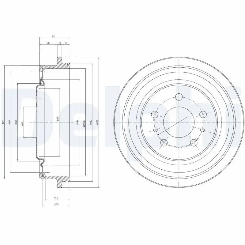Tambour de frein DELPHI BF425
