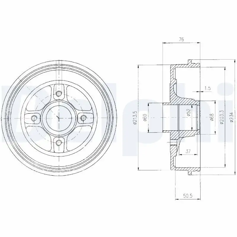 Tambour de frein DELPHI BF427