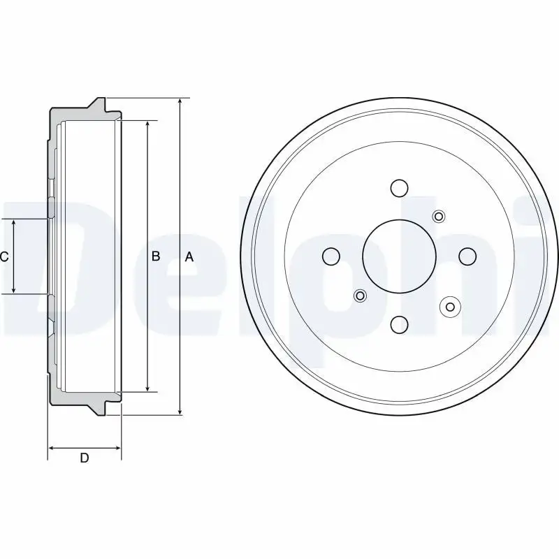 Tambour de frein DELPHI BF506