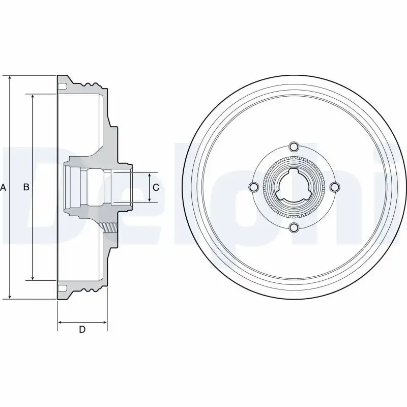 Tambour de frein DELPHI BF510
