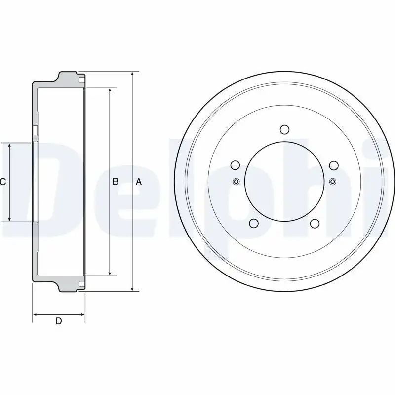 Tambour de frein DELPHI BF512