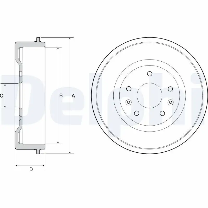 Tambour de frein DELPHI BF513