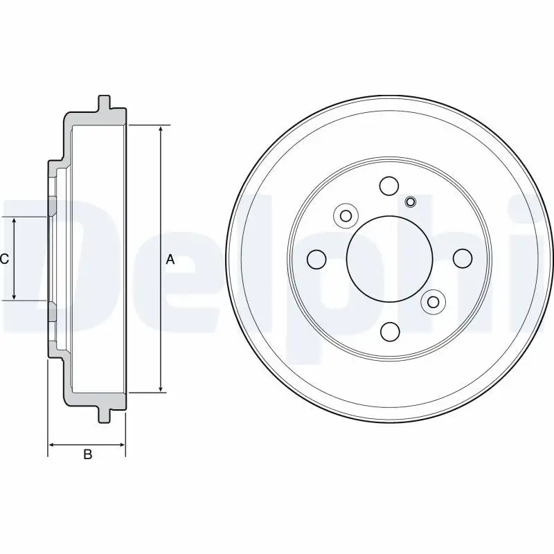 Tambour de frein DELPHI BF525