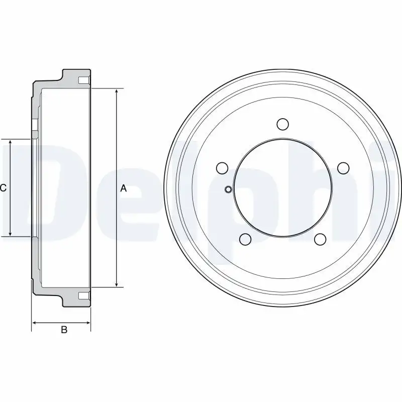 Tambour de frein DELPHI BF531