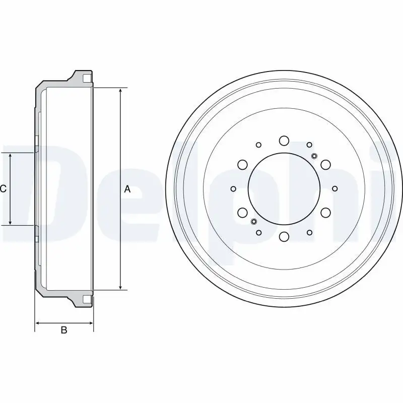 Tambour de frein DELPHI BF533