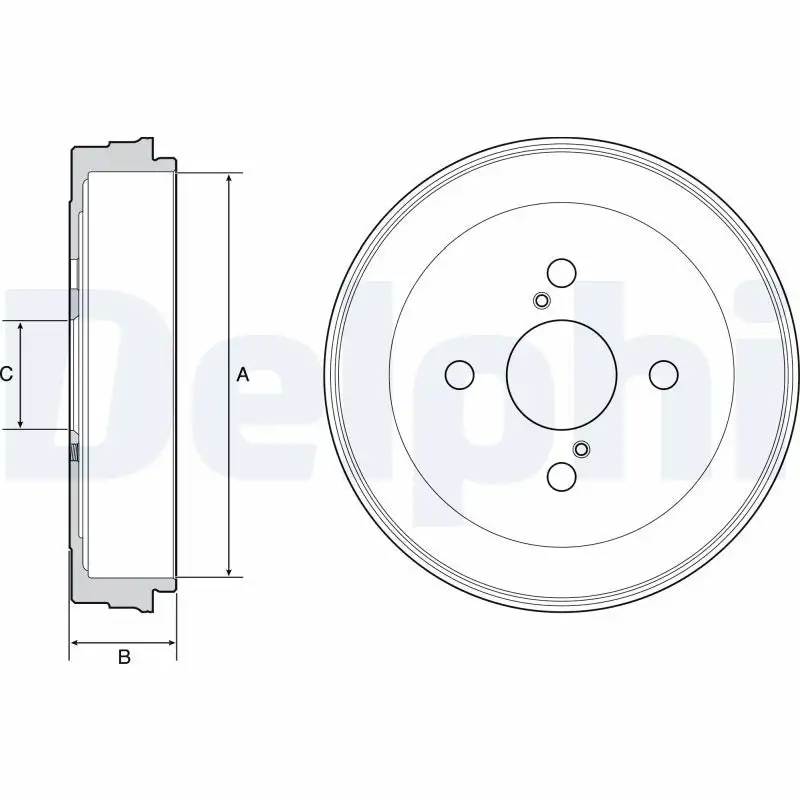 Tambour de frein DELPHI BF534