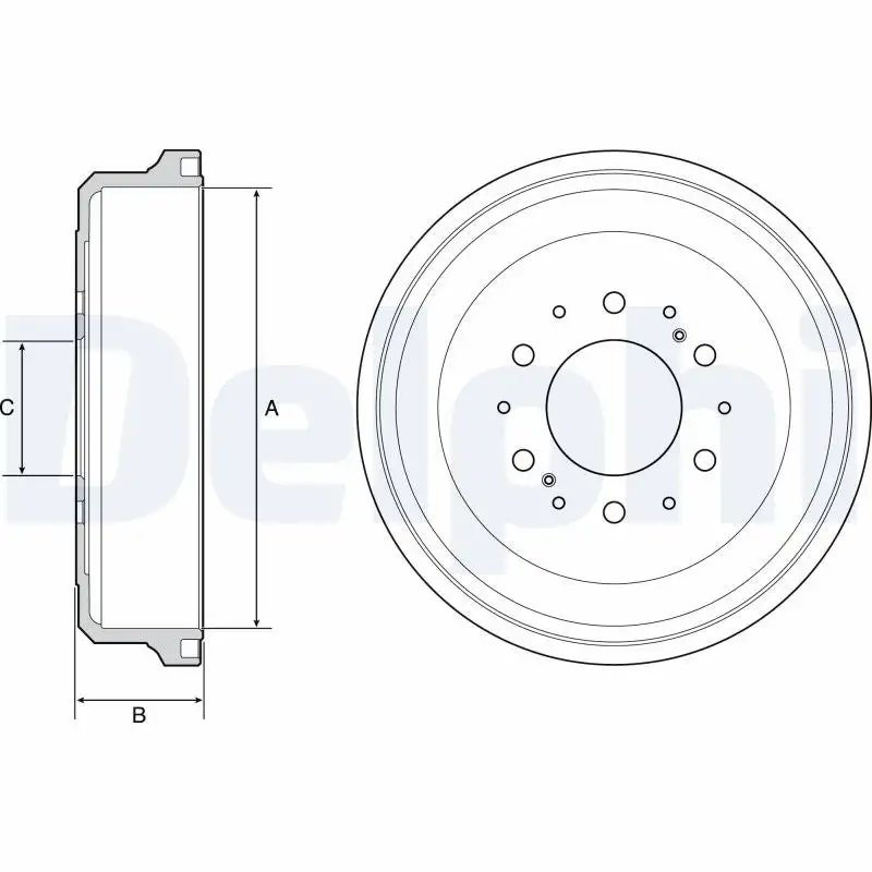 Tambour de frein DELPHI BF539
