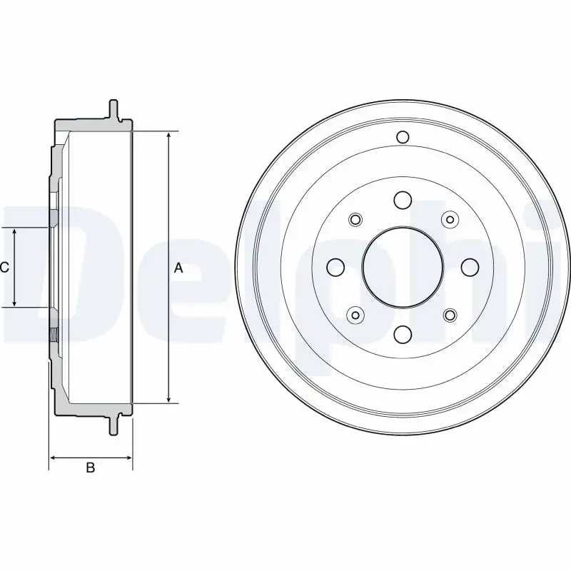 Tambour de frein DELPHI BF541