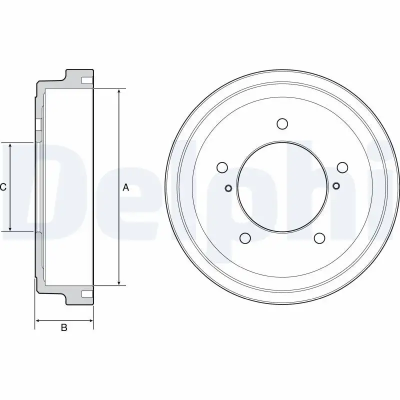Tambour de frein DELPHI BF544