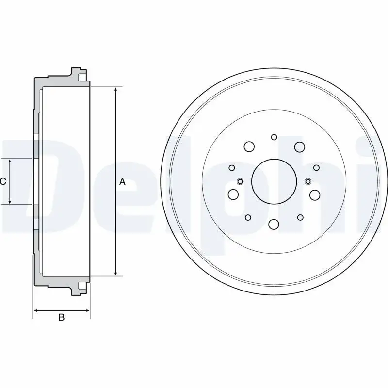 Tambour de frein DELPHI BF545