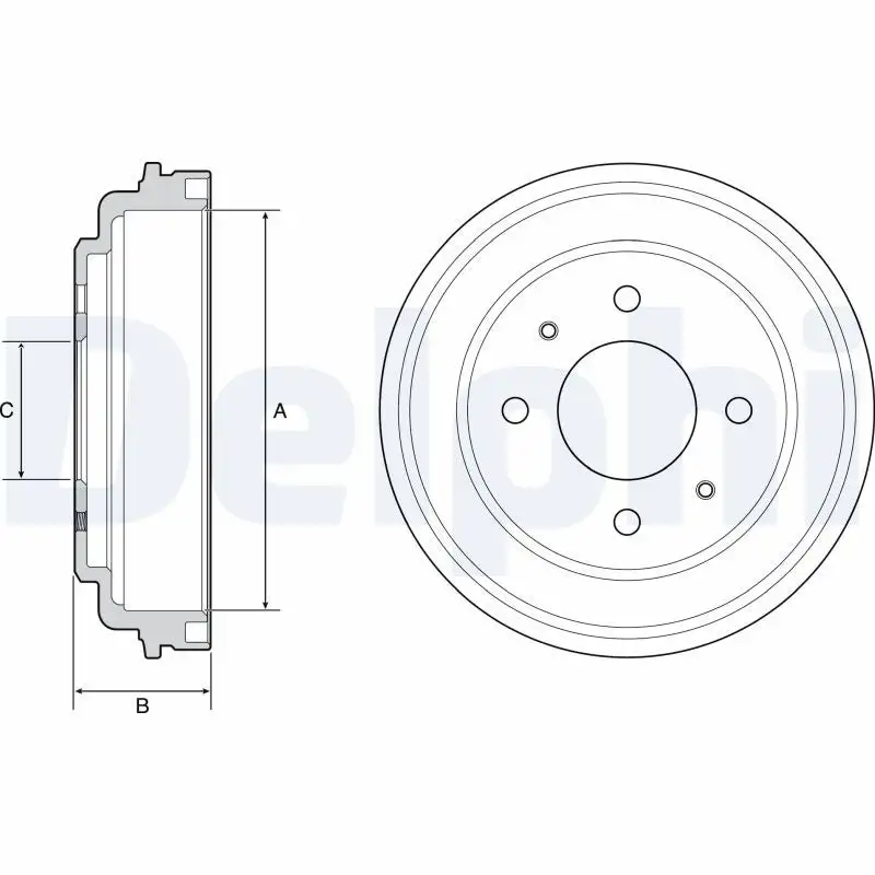 Tambour de frein DELPHI BF546