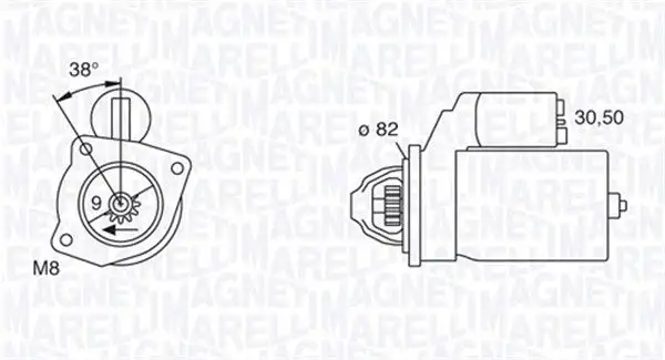 Démarreur MAGNETI MARELLI 063114014010