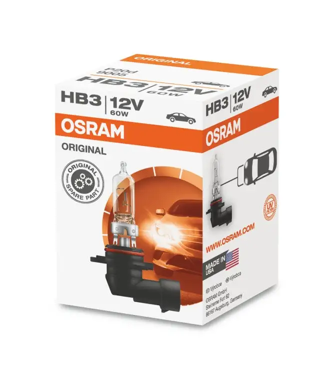 1 ampoule voiture type HB3 12V 60W Osram 9005