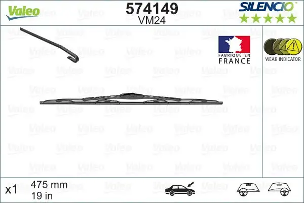 Balai d'essuie-glace VALEO 574149