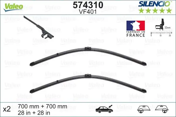 Balai d'essuie-glace VALEO 574310