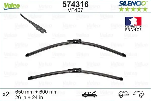 Balai d'essuie-glace VALEO 574316