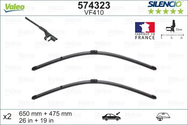 Balai d'essuie-glace VALEO 574323