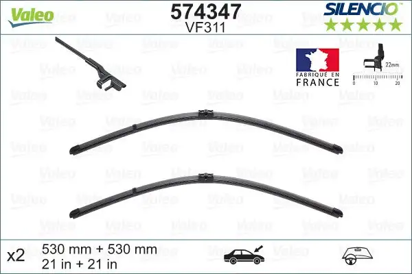 Balai d'essuie-glace VALEO 574347