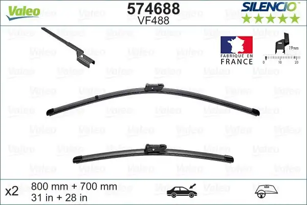 Balai d'essuie-glace VALEO 574688