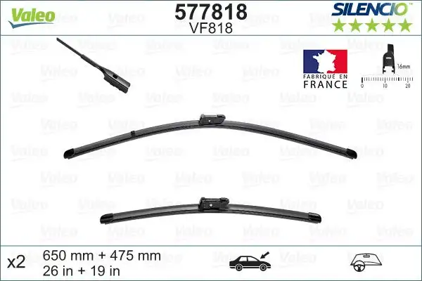 Balai d'essuie-glace VALEO 577818