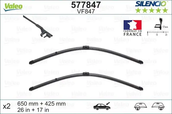 Balai d'essuie-glace VALEO 577847