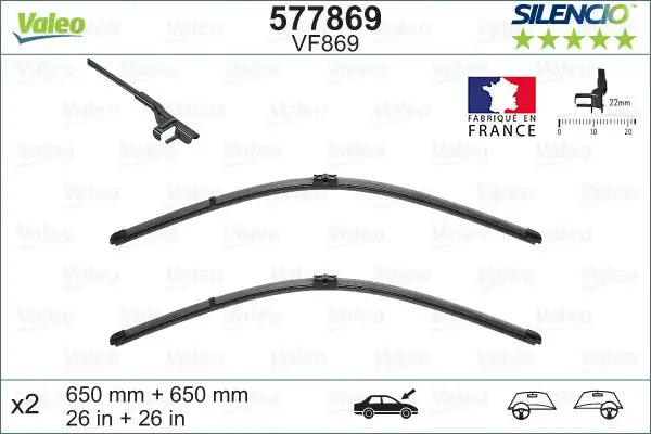 Balai d'essuie-glace VALEO 577869