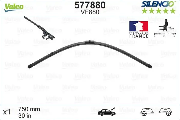 Balai d'essuie-glace VALEO 577880