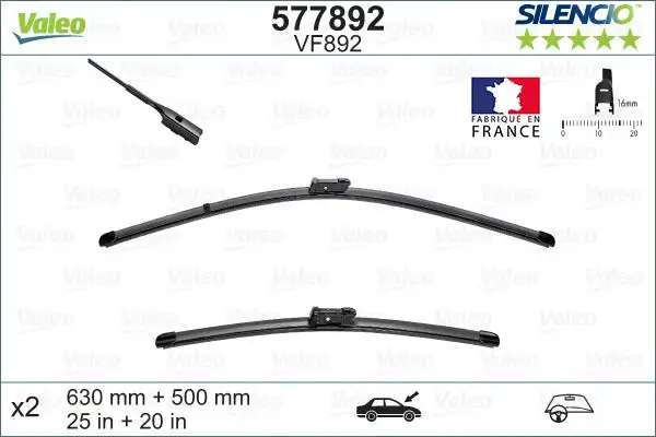 Balai d'essuie-glace VALEO 577892