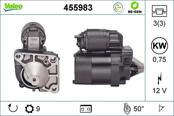Démarreur VALEO 455983