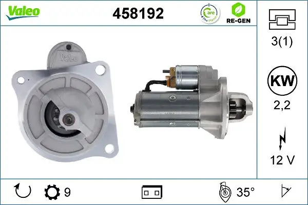 Démarreur VALEO 458192